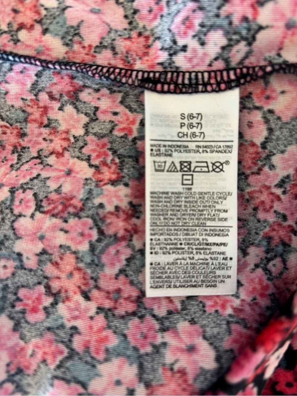 Old Navy Girls' Pink Floral Short-Sleeve Dress